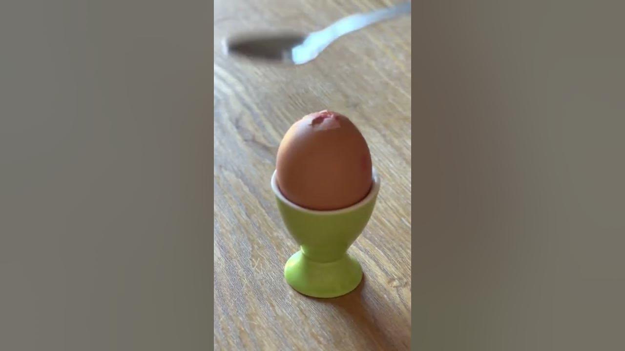 Soft boiled egg from room temperature 7 minutes in a halogen oven