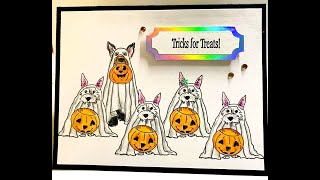 Make a Card Monday - Westie Halloween - Episode 19