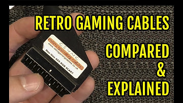 Retro Gaming Cables Comparision Explained RGB Cable RGB SCART s-video Component Composite