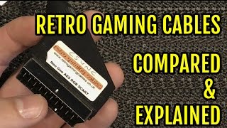 Retro Gaming Cables Comparision Explained RGB Cable RGB SCART s-video Component Composite - YouTube