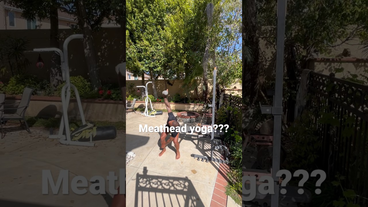 UNLOCK ur SPINE with meathead yoga 🧘 shorts outside homegym fitness