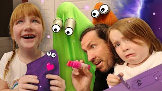 RAiNBOW GHOSTS CRAFTS!! Trapped inside the Portal House! Adley \& Niko make all the ghost colors diy