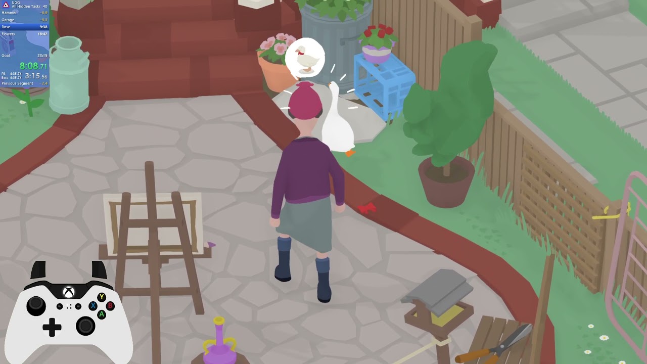 Untitled Goose Game Speedrun [All Hidden Tasks] - 