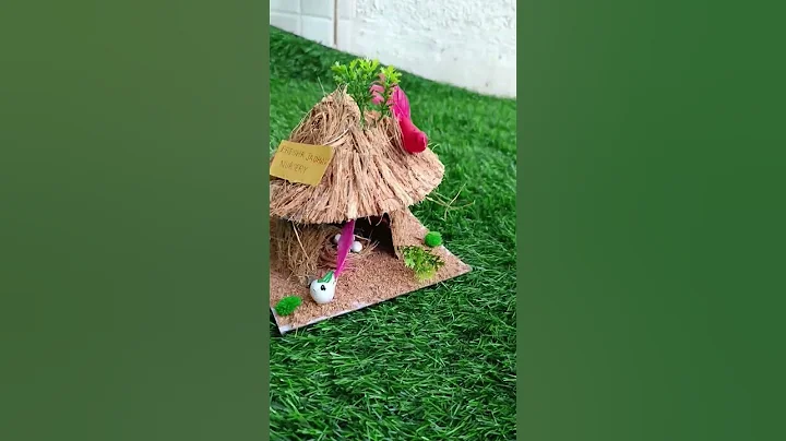DiY ll Best of waste coconut husk ll Bird house from coconut husk #bestoutofwaste #viral