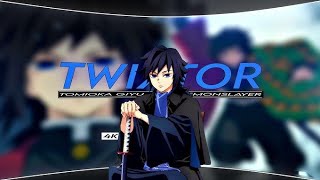 Giyu 4K Twixtor Clip Demon Slayer Tenshofx