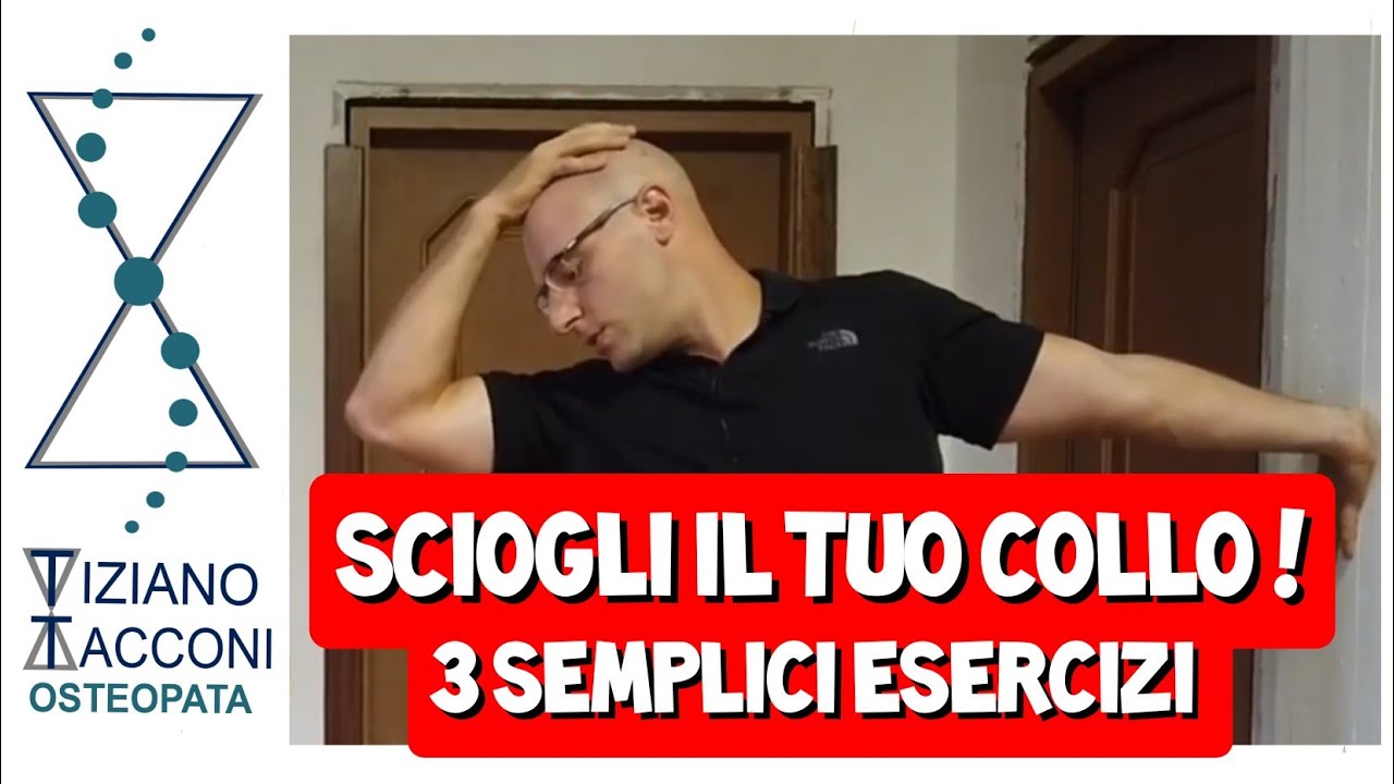 3 esercizi efficaci per sciogliere il collo ( in particolare il muscolo trapezio )