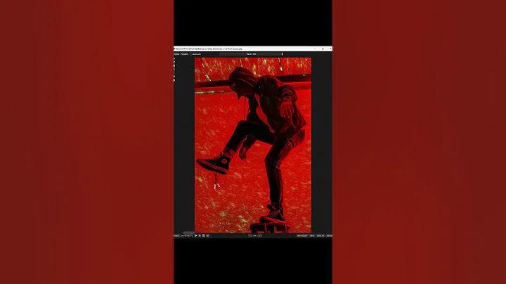 Clean studio backdrop using neural network software