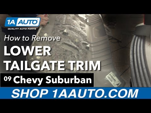 How to Remove Install Lower Tailgate Trim 2009 Chevy Suburban