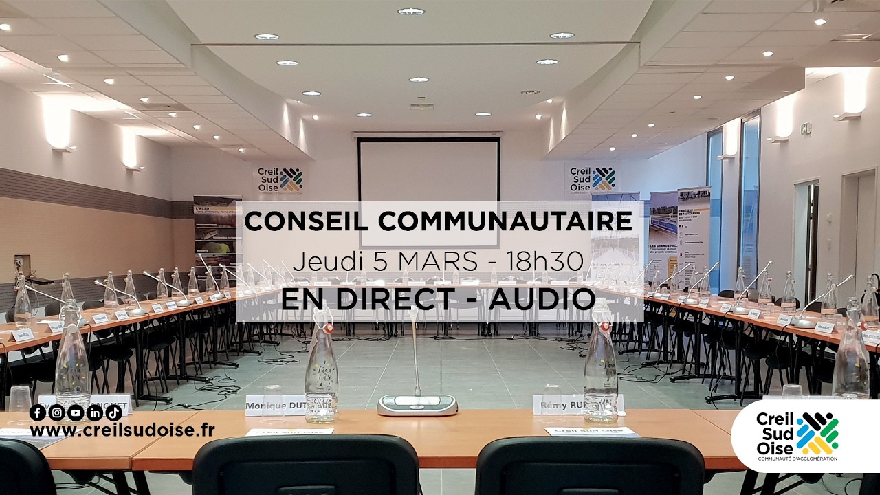 Direct du conseil communautaire du Jeudi  05 Mars 2026