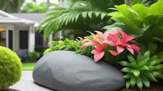 Transform Your Tiny Space :DIY Tropical Pocket Sized Bungalow Front Yard Landscaping Ideas