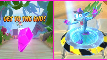 Crash Bandicoot: On the Run! Beach Jungle Challenge Runs Gem Run♦️Get To the end!