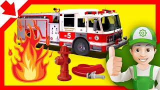 Cartoon about cars. Fire engine for children - Little Smart Kids