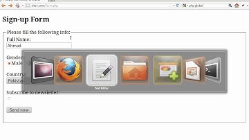 Handling Form Data in PHP