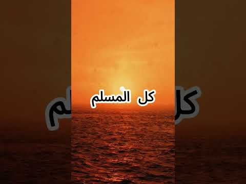كل المسلم على المسلم حرام دمه وماله وعرضه رواه مسلم