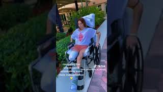 Sak Amputee Woman Wheelchair
