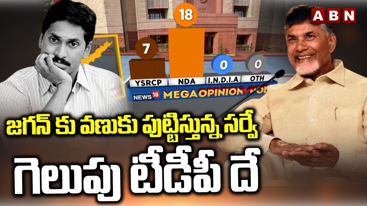 జగన్ కు వణుకు పుట్టిస్తున్న సర్వే..గెలుపు టీడీపీ దే | ABP C Voter Survey On AP Elections |ABN Telugu