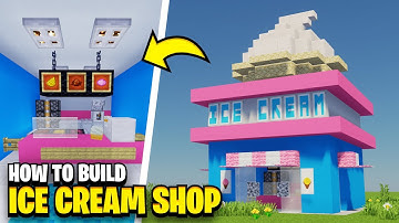 How To Build An ICE CREAM SHOP In Minecraft!