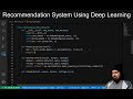 Building a recommendation system using deep learning