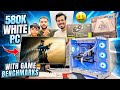 Rs 580K ALL White Gaming &amp; Productivity PC Setup with Games Benchmark !!