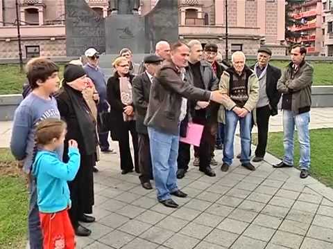 დევნილებმა ბათუმში საპროტესტო აქცია გამართეს