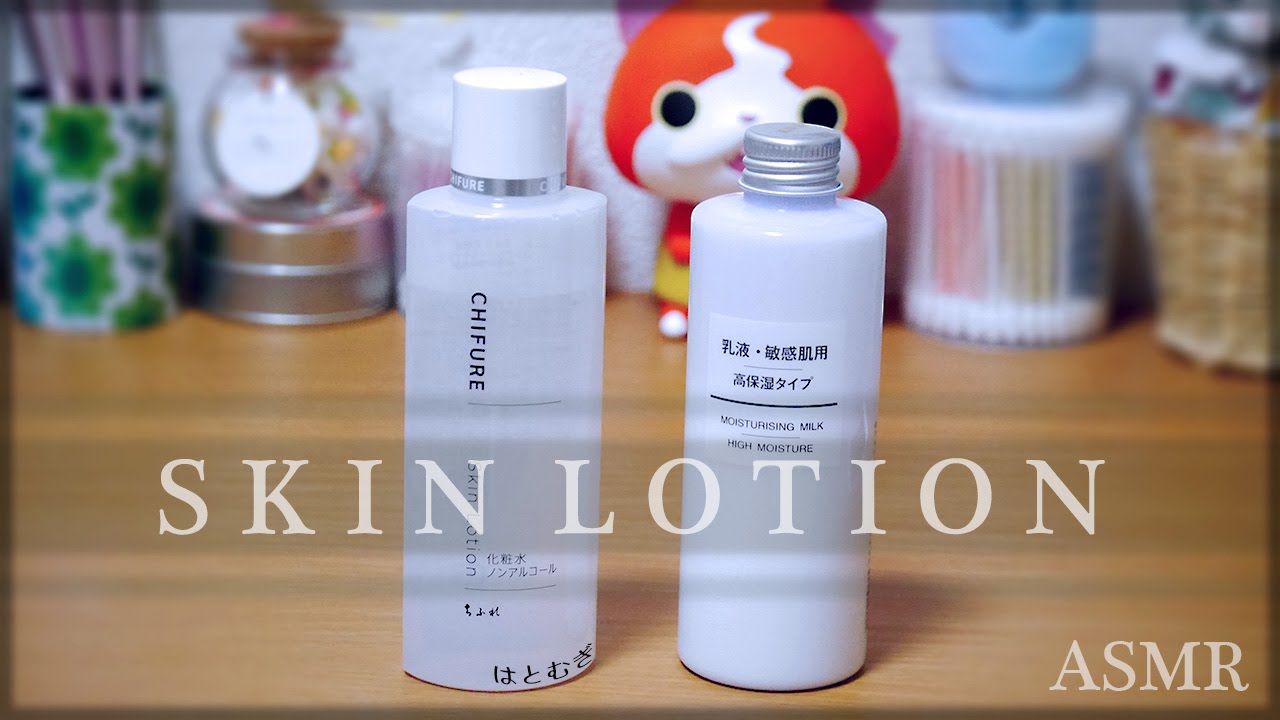 3ds [ASMR] 化粧水、乳液の音 (声なし-No Talking)[音フェチ]