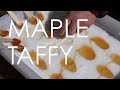 This Maple Taffy is Made in Snow