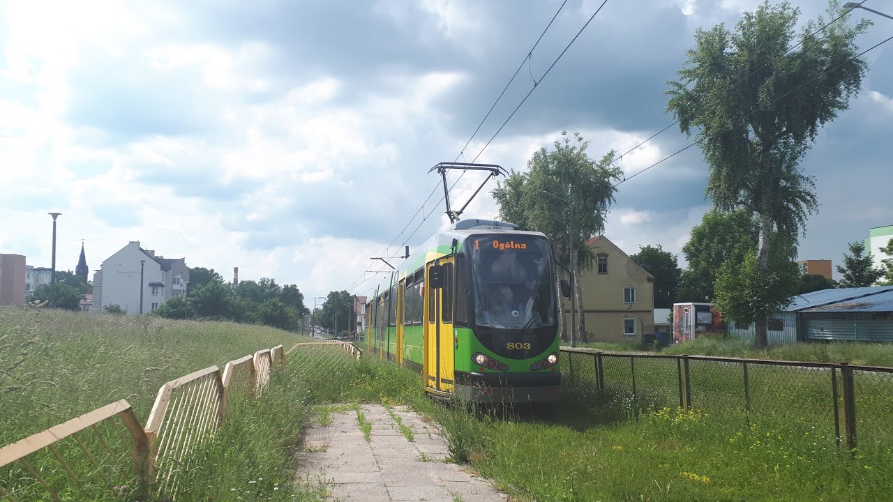 [Tramwaje Elbląskie] MAN M8C-MF #803 - linia 1, kierunek Ogólna
