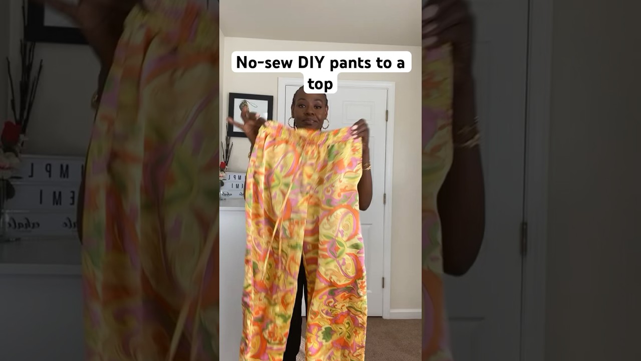 No-sew DIY pants to a top |simplydemi 