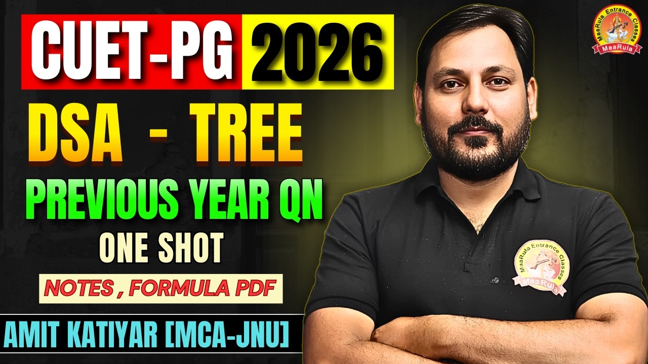 Tree Concept of Dsa One Shot | Binary Search Tree AVL Tree Exam Special Data Structure#cuetpg#cuet