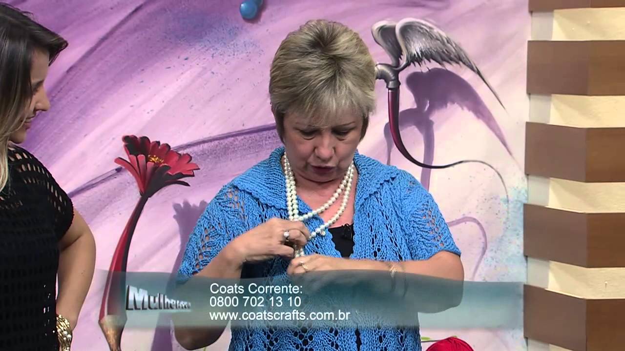 Mulher.com 07/10/2013 Vitória Quintal - Blusa Antônia e cachecol Parte 1/2