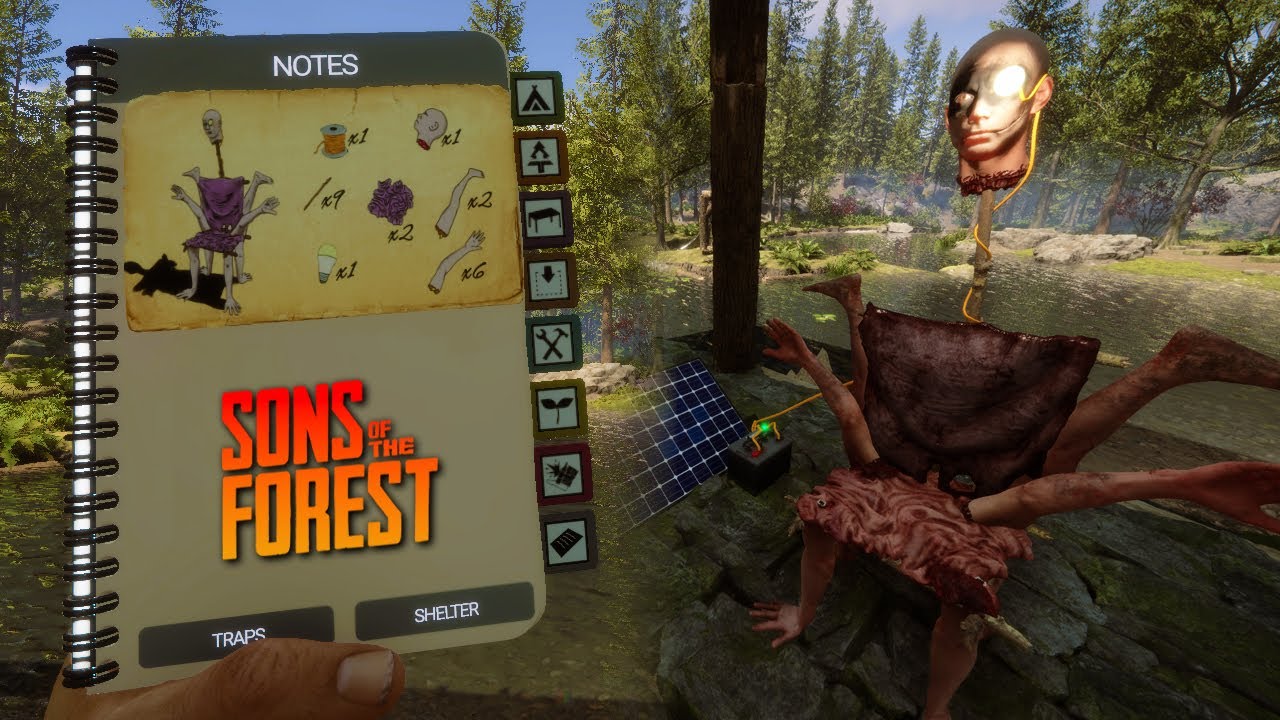 Build The Gore Chair  Sons of the Forest Guide & Cheats Console Commands 