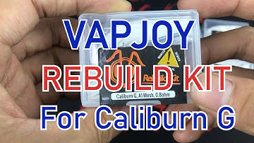 How to Rebuild Caliburn G and Koko Prime Coil Head with VAPJOY Rebuild Kit | Tutorial