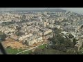 From the plane window to land at Ben Gurion Airport