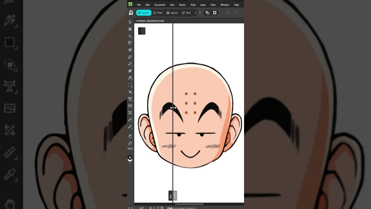Convert Low Quality Image to Clean Vector in Affinity