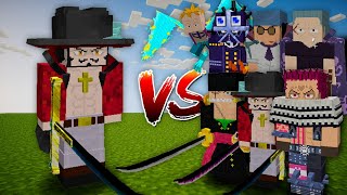 Dracule Mihawk vs Yonkou Commanders