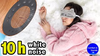Brown Noise with White Noise to help you with sleep and relaxation | 10 hours, Black Screen