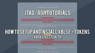 JTAG/RGH Tutorials - How to Setup and Install Xbox Live Stealth + Token System (XBLSE)