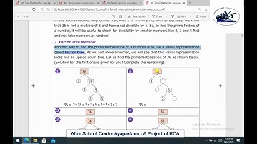 Rotary Club of Ambattur Class 6 Term 2 Maths Chapter 1 Numbers Part 4