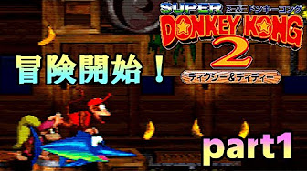 スーパードンキーコング２ ディクシー ディディー 実況プレイ チートモード使用 Youtube