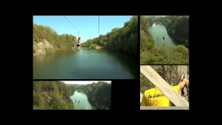 Zipwire at Adrenalin Quarry