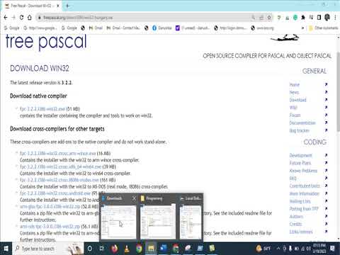 Pascal | Downloading Pascal Installer