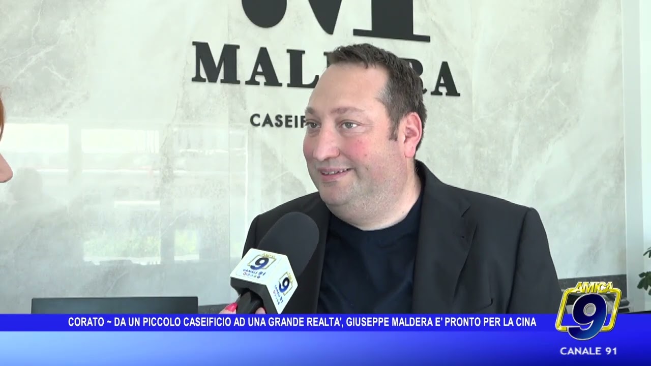 Corato -  Da un piccolo caseificio ad una grande realtà, Giuseppe Maldera è pronto per la Cina