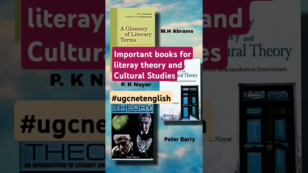 Important books for literary theory and cultural studies 