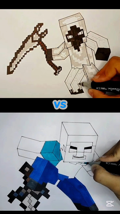 Herobrine vs Entity 303 drawing