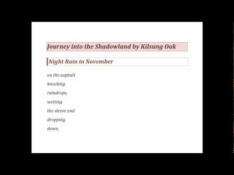 'Night Rain in November' from Journey into Shadowland