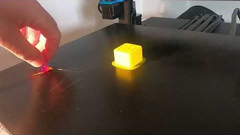 Artillery Test Cube using Multicomp Yellow PLA Filament