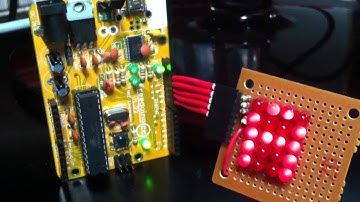 4x5 Charlieplexed LED display