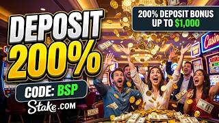💰 Stake.com Deposit Bonus Code BSP - 200% Bonus up to $1,000