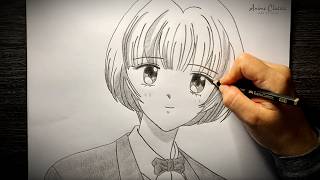 Lineart Arimi Suzuki (Marmalade Boy) | Hand Drawn Graphite Art: Mastering Shading
