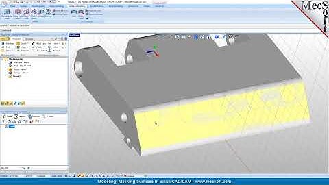 How to Model Masking Surfaces in VisualCAD/CAM